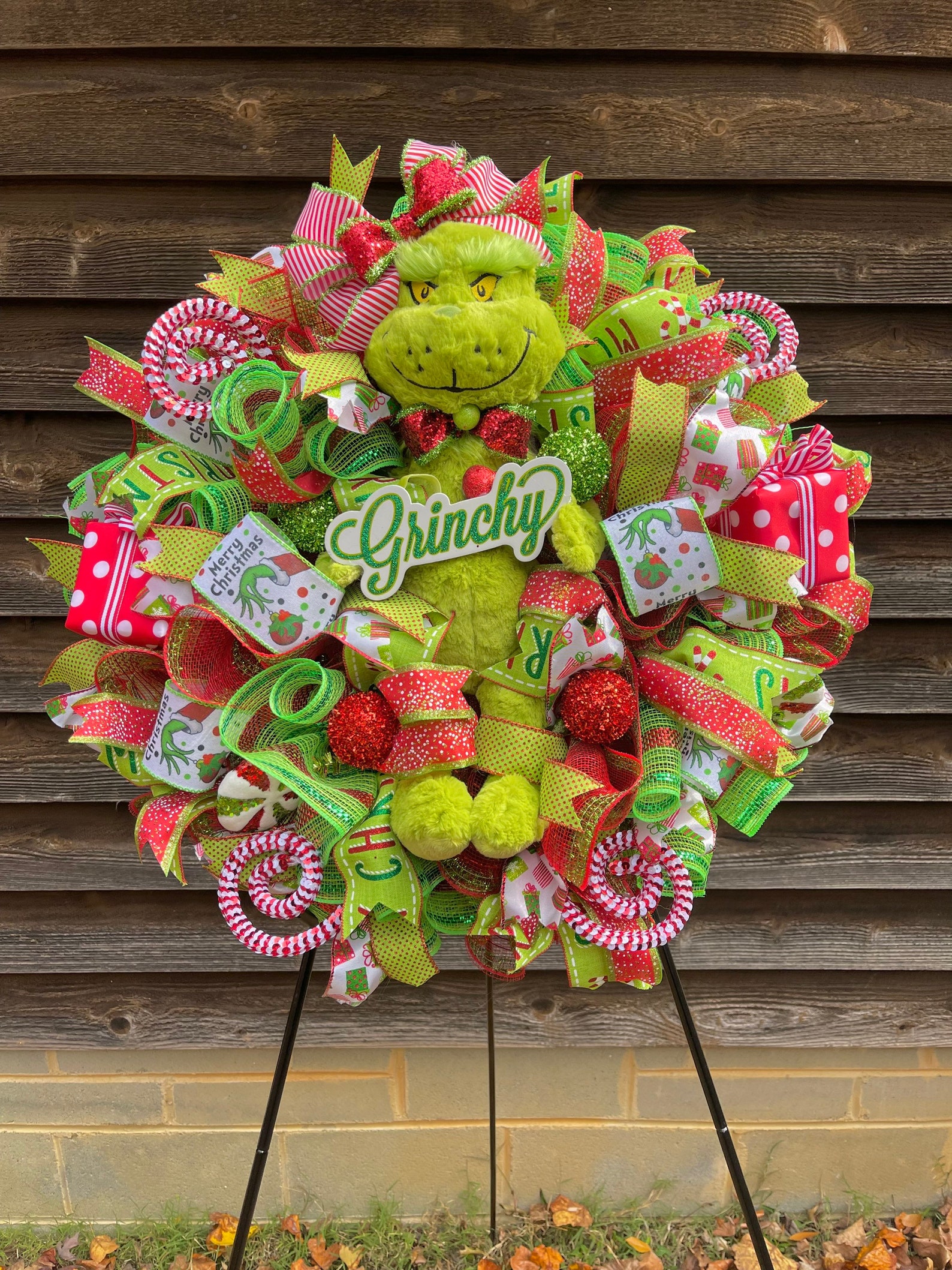 Grinch Wreath Grinch Swag Grinch Decor Grinch Decorations Etsy