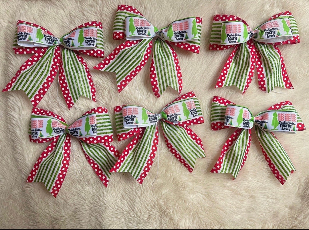 Grinch Christmas Bow Grinch Tree Topper Grinch Chmas Grinch Christmas