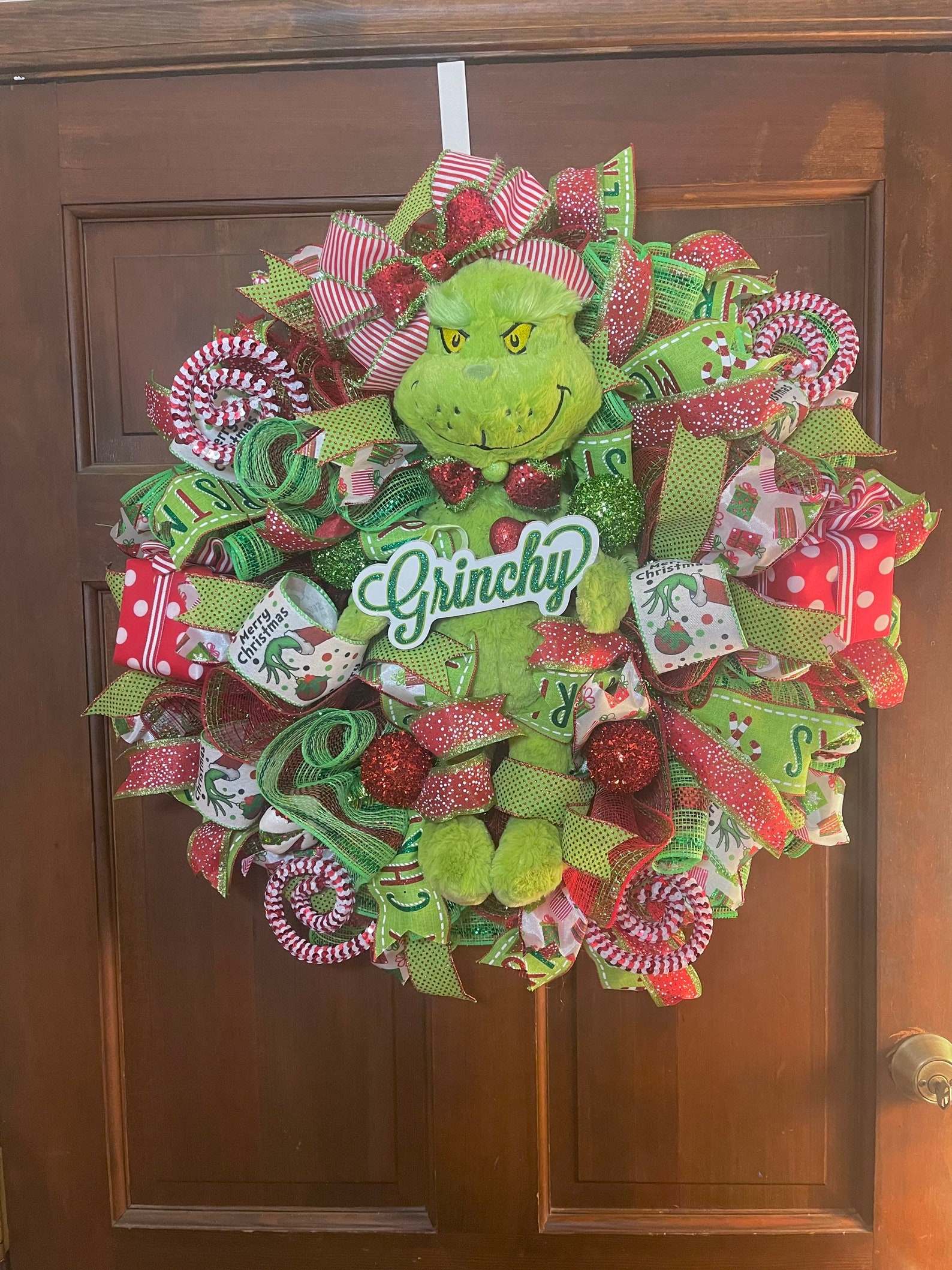 Grinch Wreath Grinch Swag Grinch Decor Grinch Decorations Etsy