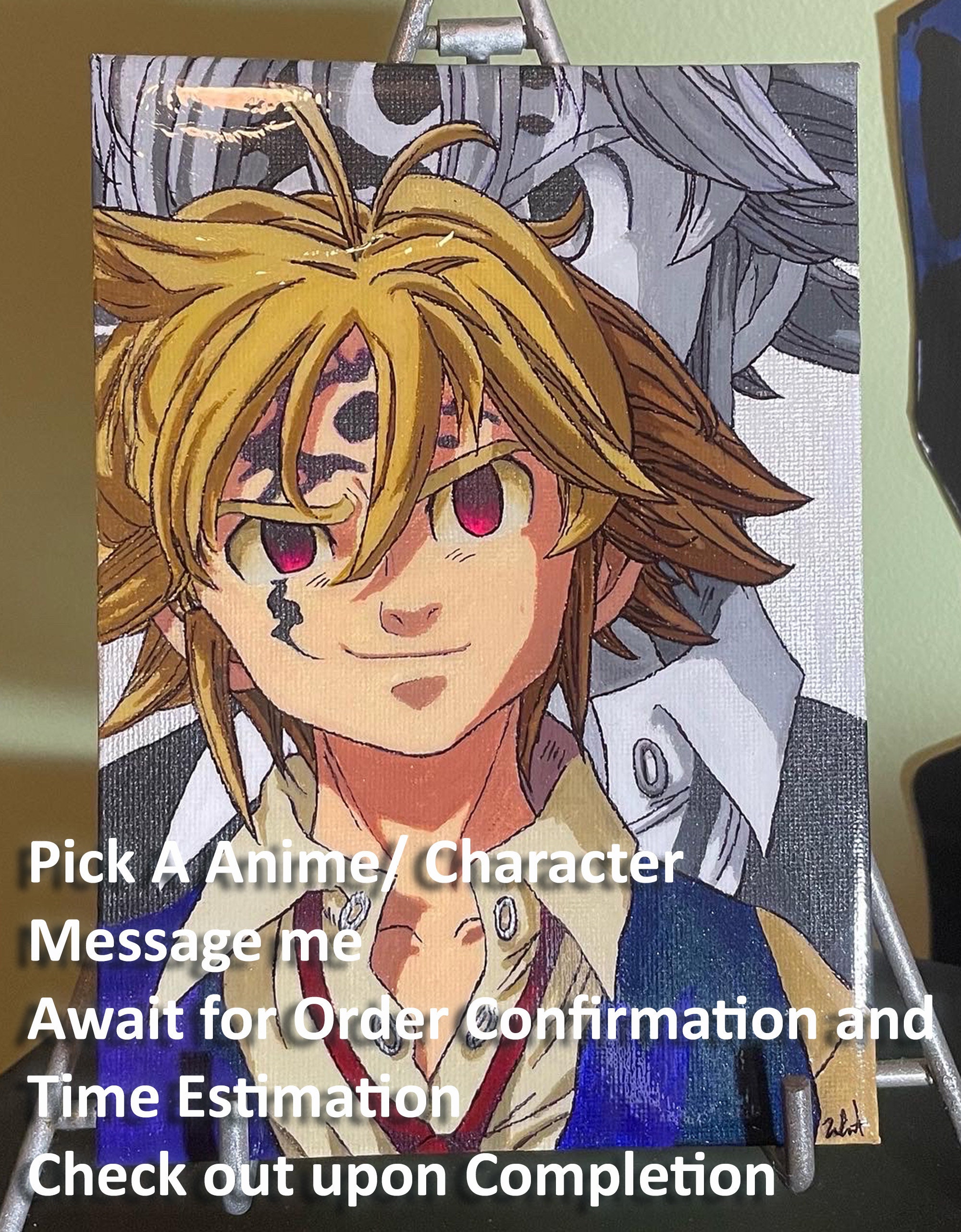 Anime Painting - Etsy Anime Painting - Etsy