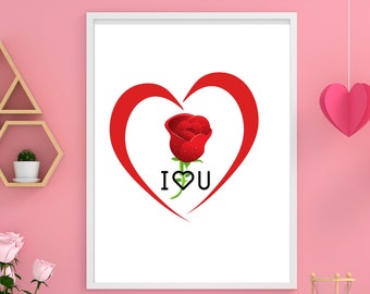 Valentine Day Art For Him or Her, The Lovable Gift, 2021