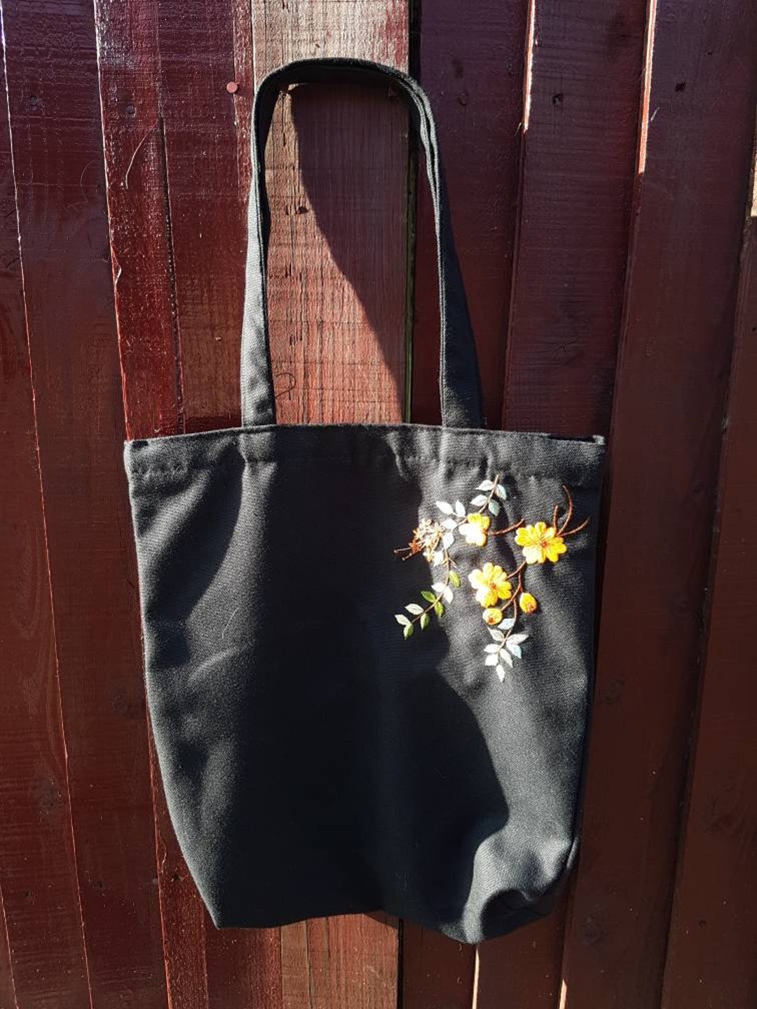 Hand Embroidery Tote Bag, Handmade Tote Etsy