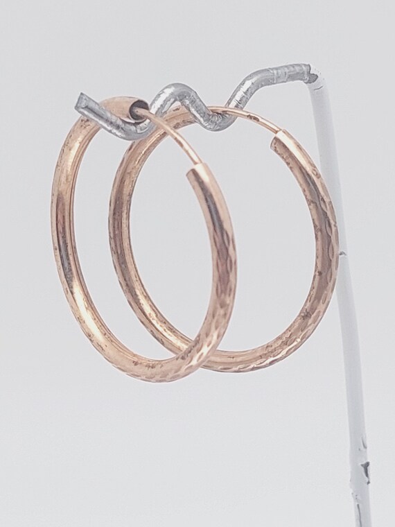 3 cm nostalgic hoop earrings 925 silver earrings … - image 5
