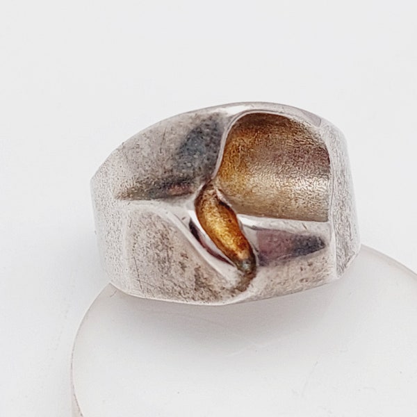 Vintage Lapponia zilveren ring Björn Weckström maat 12 Scandinavisch design