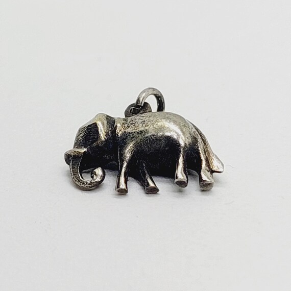 Schöner Silber Anhänger Charm Elefant Kettenanhänger Anhänger View 3
