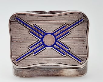 Vintage Sterling Silver Heart Pill Box Small Size 1987