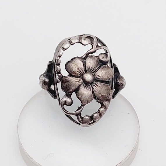 Bague Femme Argent 925 Forme Fleur Avec Cristal - Taille 54 - Très élégante - Neuf Sans Emballage