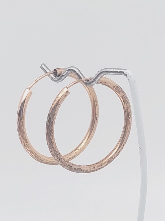 3 cm nostalgic hoop earrings 925 silver earrings … - image 2