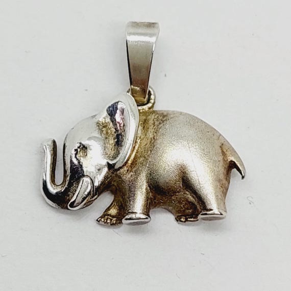 Schöner 925er Silber Anhänger Charm Elefant Kettenanhänger Anhänger