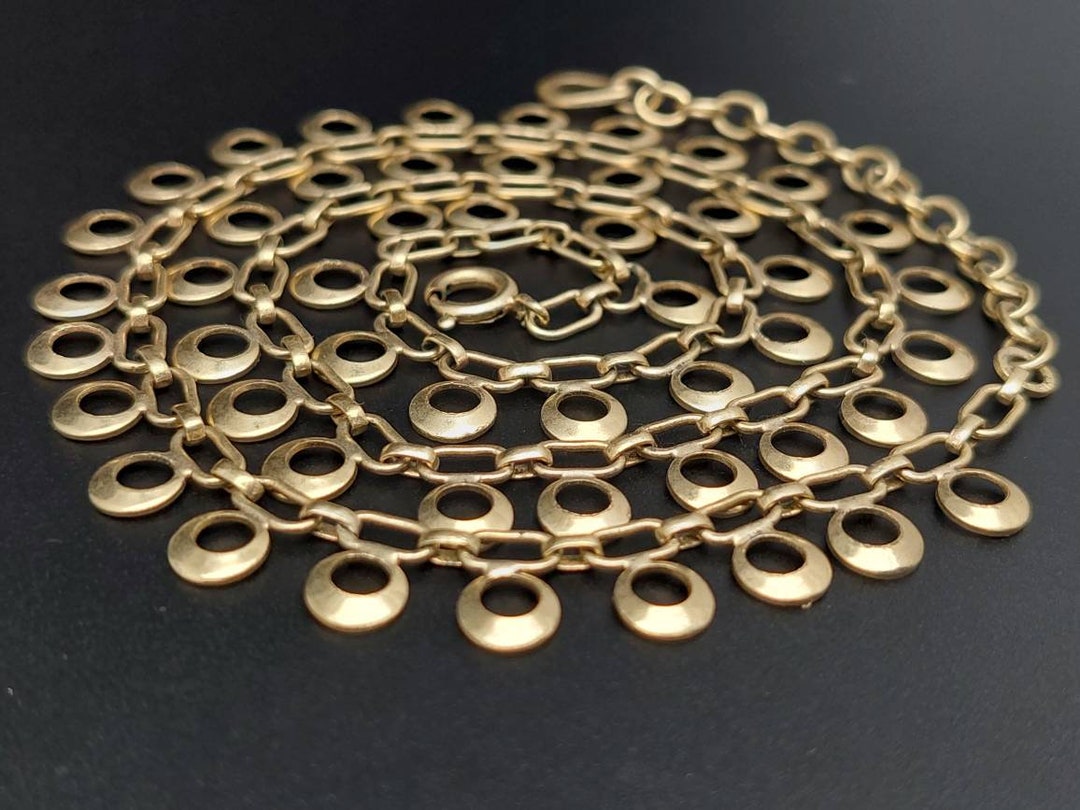 Antique Double Necklace Antique Costume Jewelry Goldplated Etsy