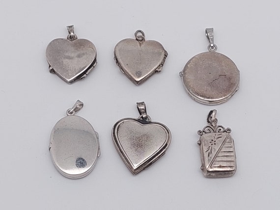 Antique medallion 835 silver pendant gift engagem… - image 8
