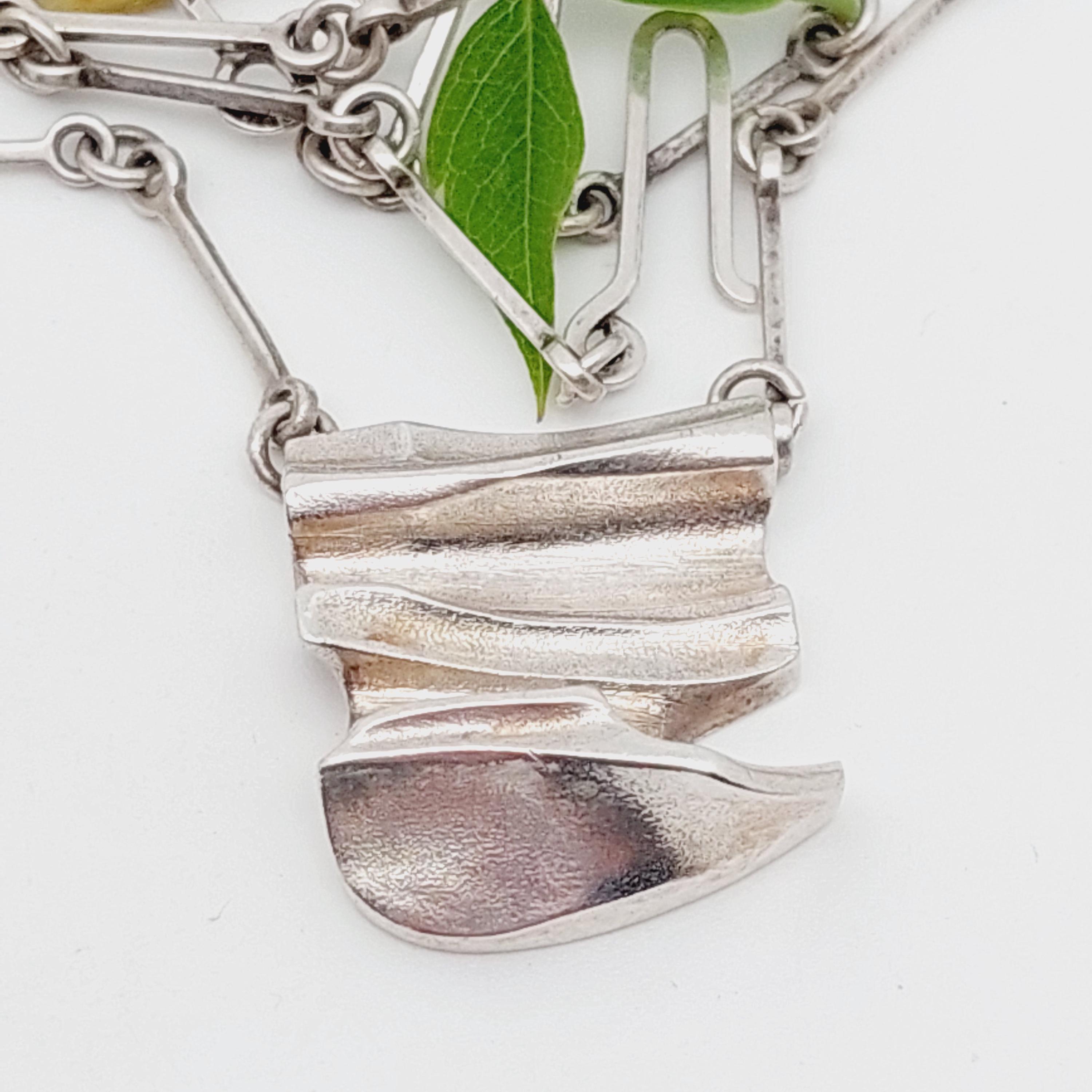 39 Cm Vintage Lapponia Necklace 925 Necklace Designer Jewelry