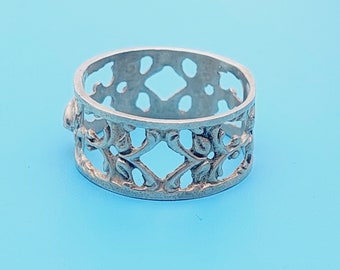 Size 21 61 Nostalgic 835 silver rose ring