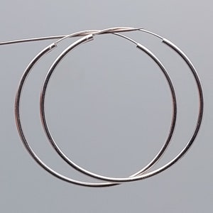 XXL Hoop Earrings 925 Silver Diameter 50 cm Silver vintage Earrings #CT3