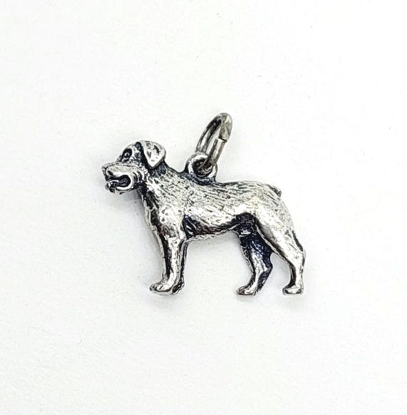 Schöner 925er Silber Anhänger Charm Hund Kettenanhänger Anhänger