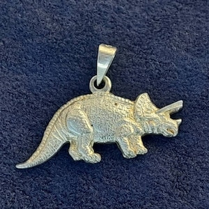 Colgante colgante de plata 925 dinosaurio dinosaurio