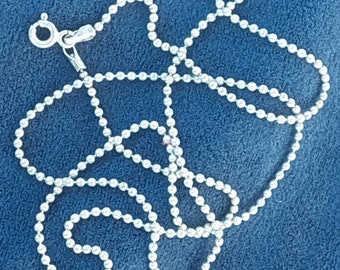 50 cm Modern 925 Sterling Silver Chain Ball Chain Curb Chain Link Chain #25