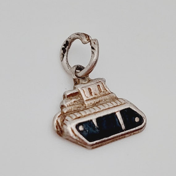 Pendentif Breloques Argent 835 - 2 Canards, Pour Chaîne Ou Bracelet, Occasion Vintage
