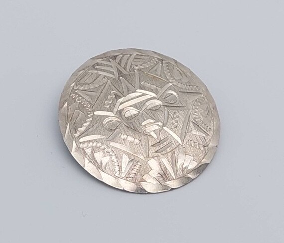 Vintage Silver Pendant Mayan Calendar Silver Pendant Gem Vintage Silver Pendant Mayan Calendar Silver Pendant Gem