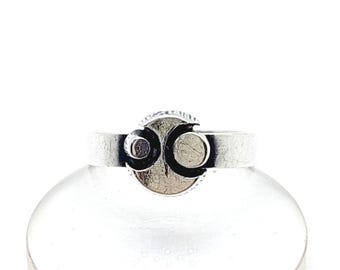 Anello solitario finlandese in argento sterling dal sapore nostalgico, modello Sten & Laine, stile nordico, taglia 14 (US 6 3/4)