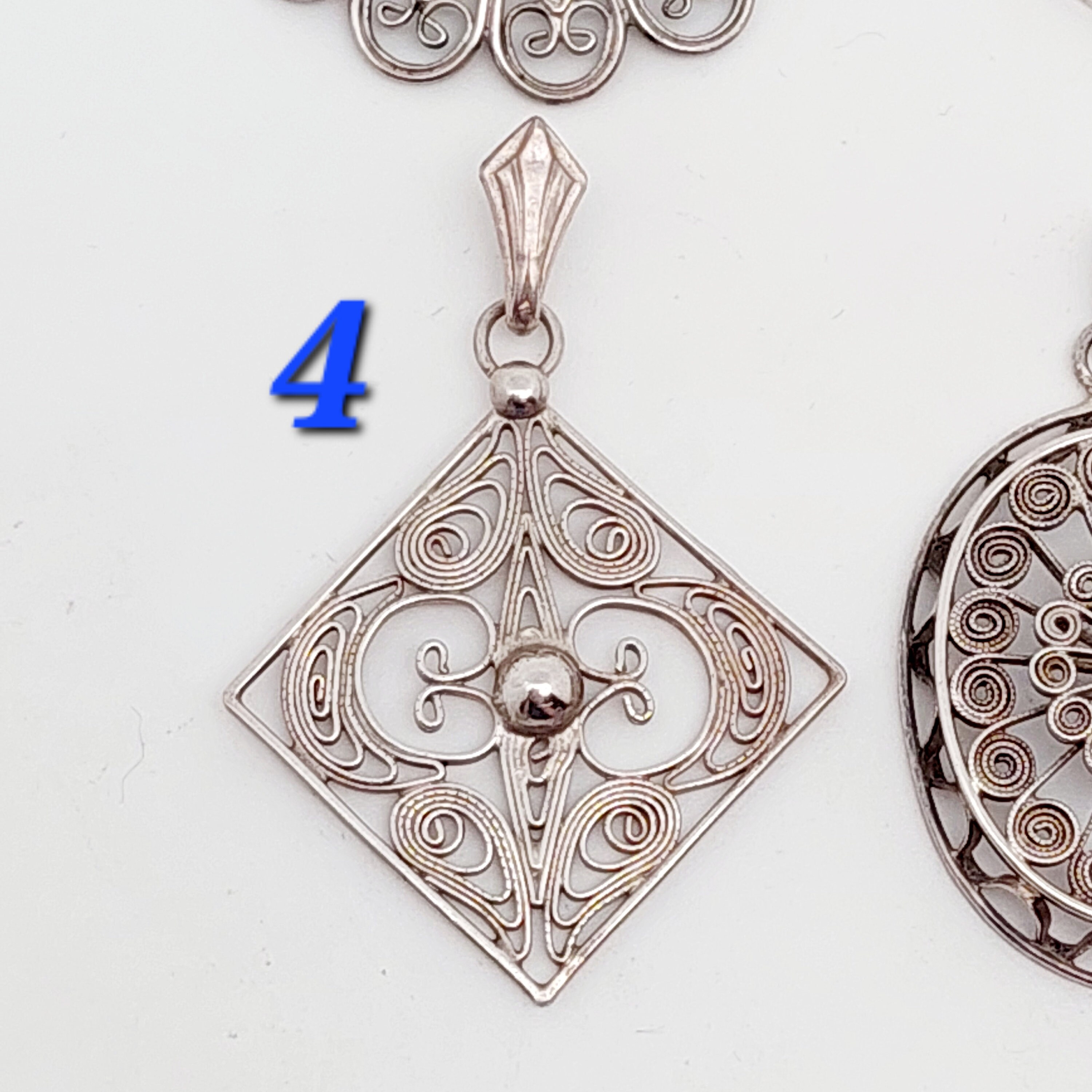 Filigrane argent 835 - collier en argent des années 1920 - - Catawiki