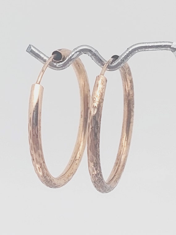 3 cm nostalgic hoop earrings 925 silver earrings … - image 3