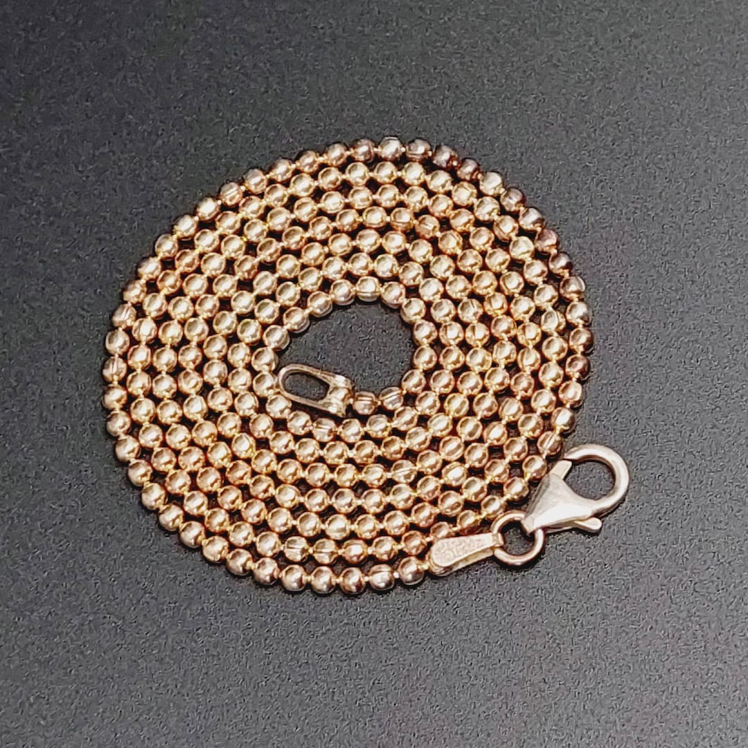 Modern Sterling Chain Ball Chain Curb Chain Link Chain 61 Cm #74 - Etsy