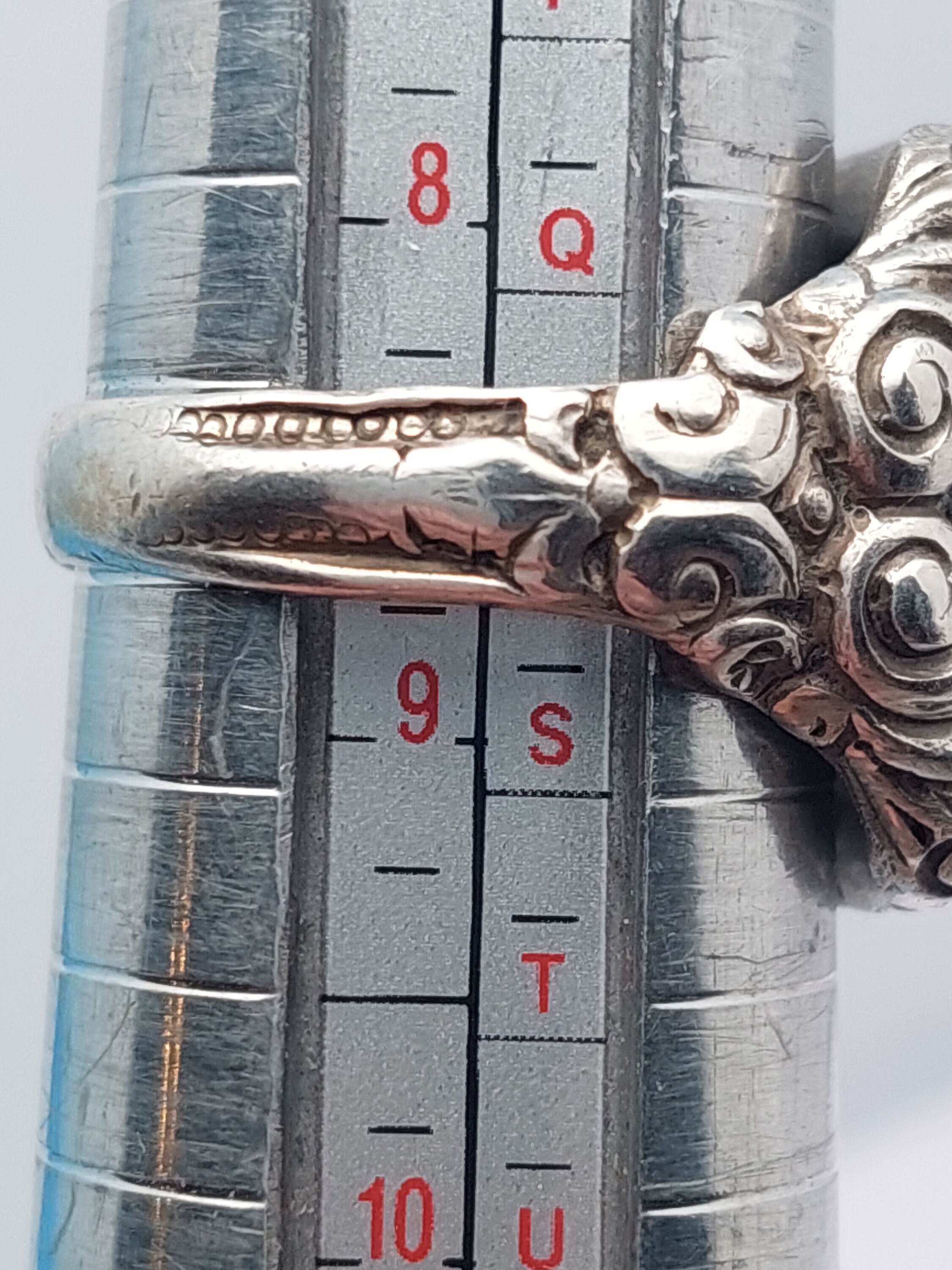 Taille 19 59 chevaliere antique pour homme initiales HM MH 800 bague Art Nouveau en argent Etsy France