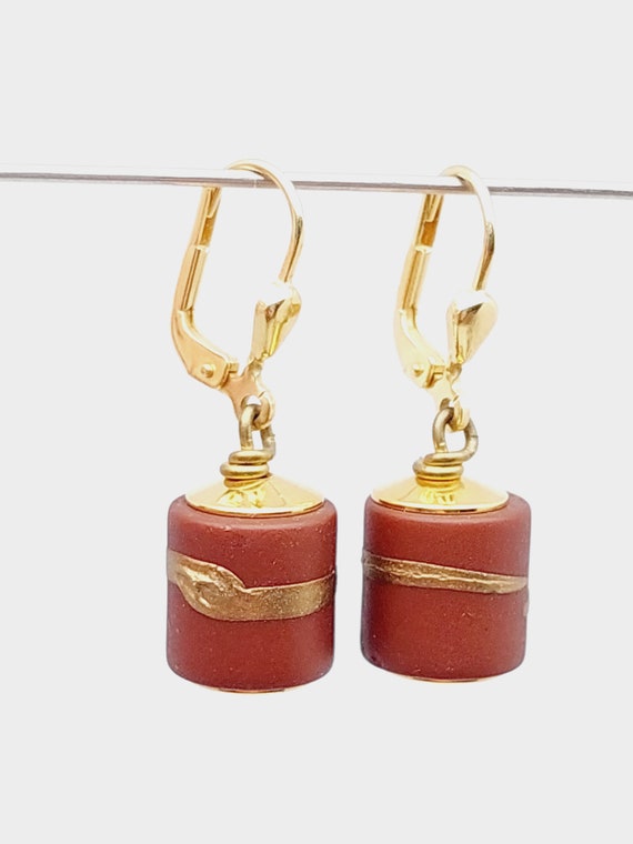 Nostalgic doublé earrings double jewelry antique earrings art nouveau