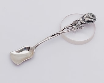 Antique Hildesheimer Rose 835 Silver sugar or cream spoon - Etsy 日本
