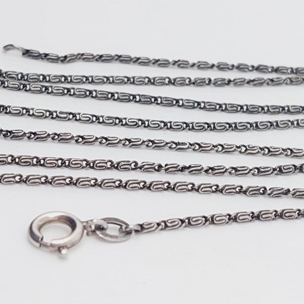 Art Deco necklace nostalgic silver chain antique necklace 30s Art Nouveau jewelry 53 cm #53