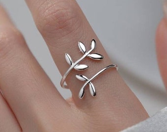 B602 used vintage silver925 ring リーフ リング アクセサリー