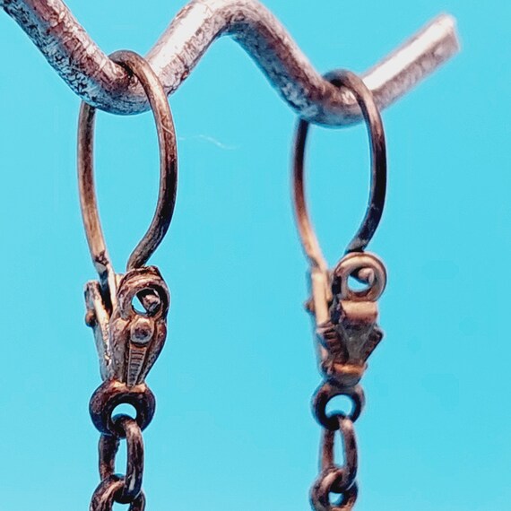 Antike 835er Silber Ohrringe double Ohrhänger Ohr… - image 3