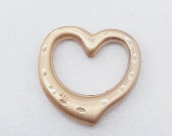 Nostalgic 8kt 333 gold heart pendant