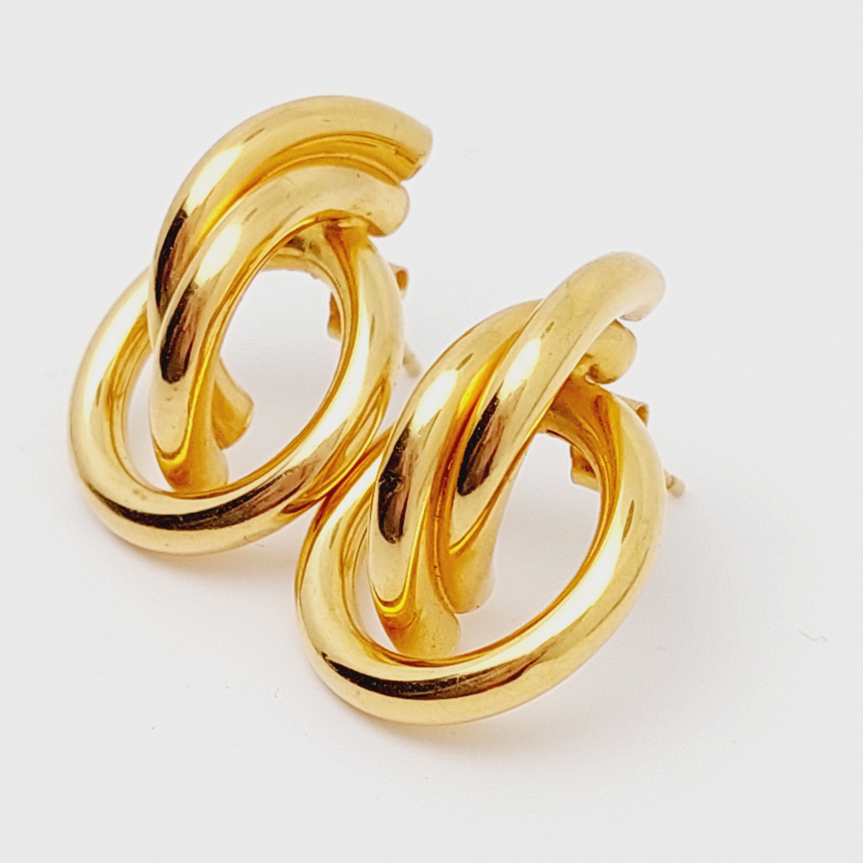 Modern 333 Gold Hoop Earrings Gold 8 K Jewelry for Her Stud