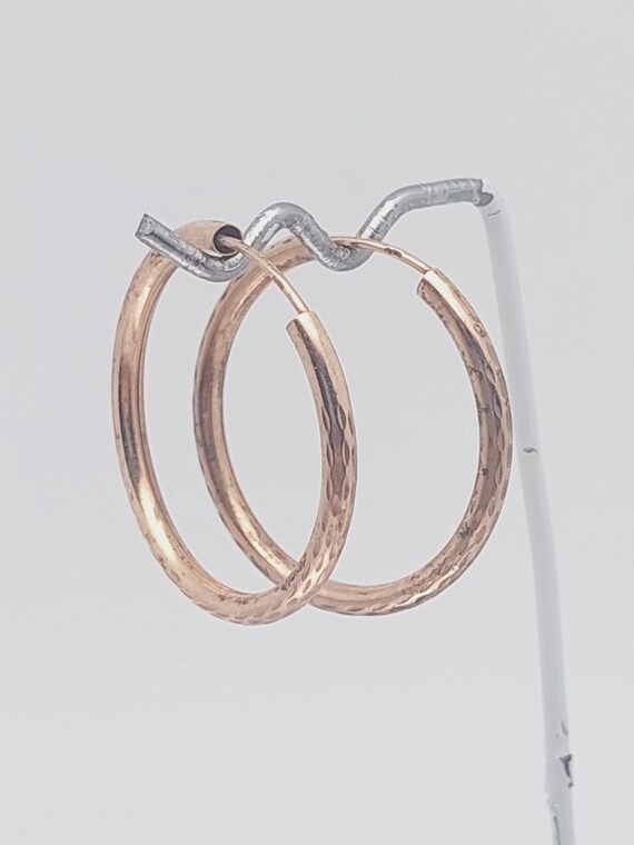 3 cm nostalgic hoop earrings 925 silver earrings … - image 4