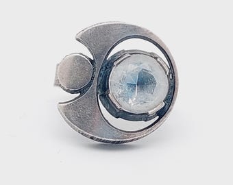 ヴィンテージ サロヴァーラ 925 スターリングシルバーとロック