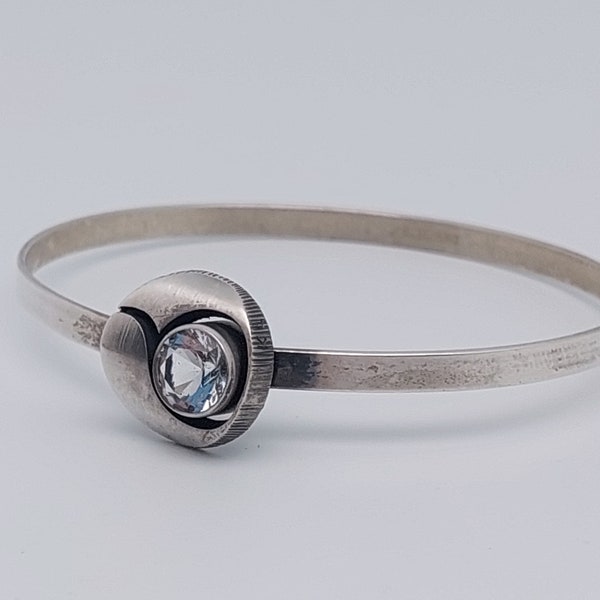 Skandinavien Silber Armband Finnland Schmuck modernes Design 925 Silber Bergkristall Schmuck