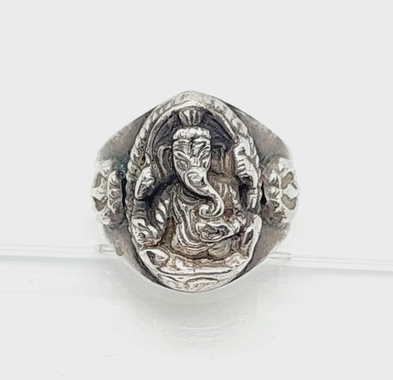 Vintage Ring 925er Silber Genesha Gr 20 60 Silber Ring