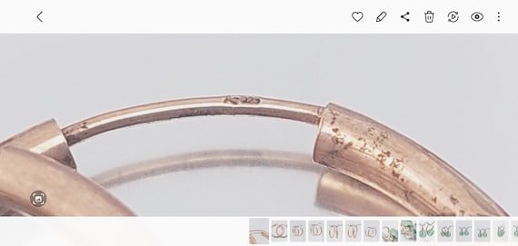 3 cm nostalgic hoop earrings 925 silver earrings … - image 8