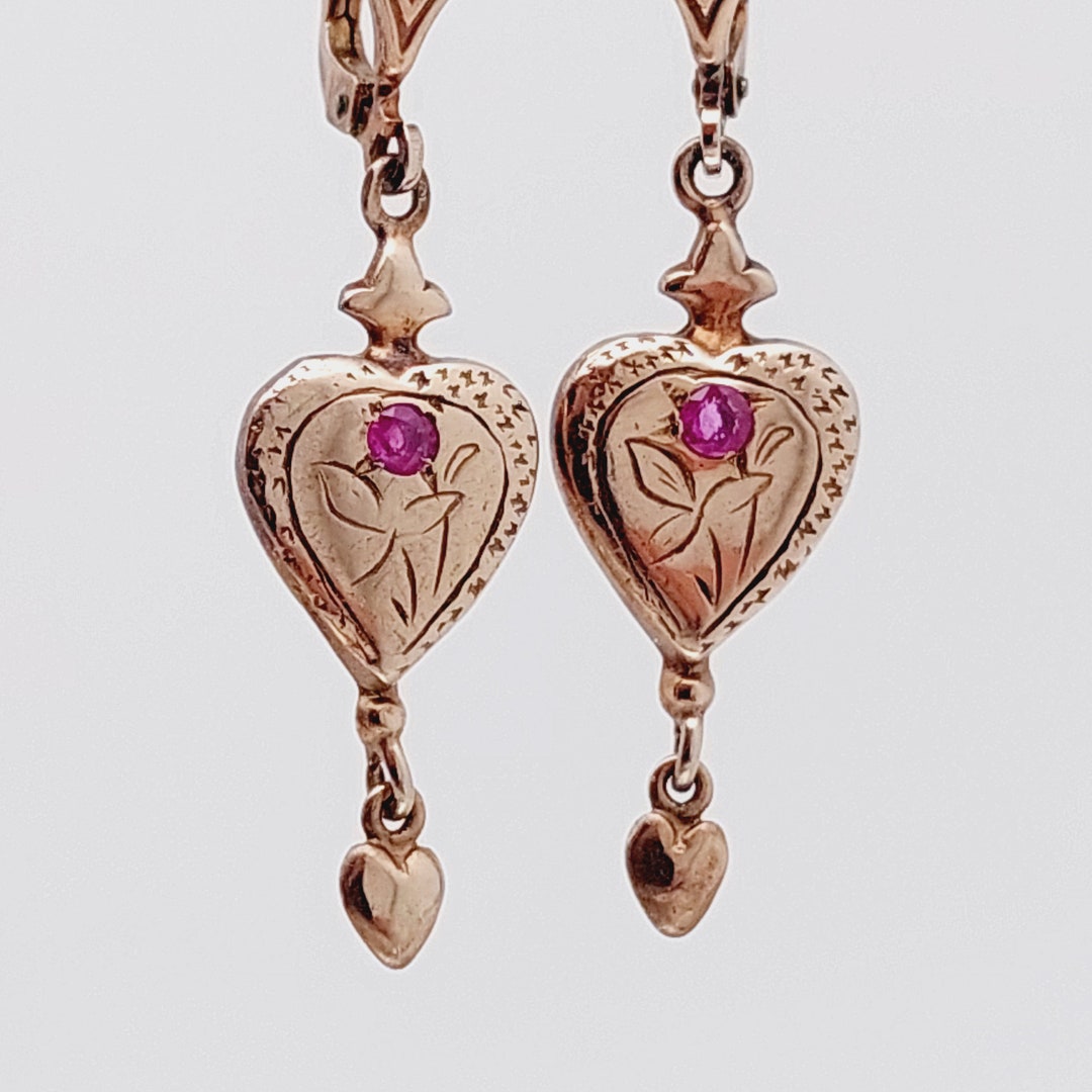 Boucles D'oreilles Anciennes Style Goutte En Argent Plaqué - Crochet, Style Pendantes, Neuves Sans Emballage