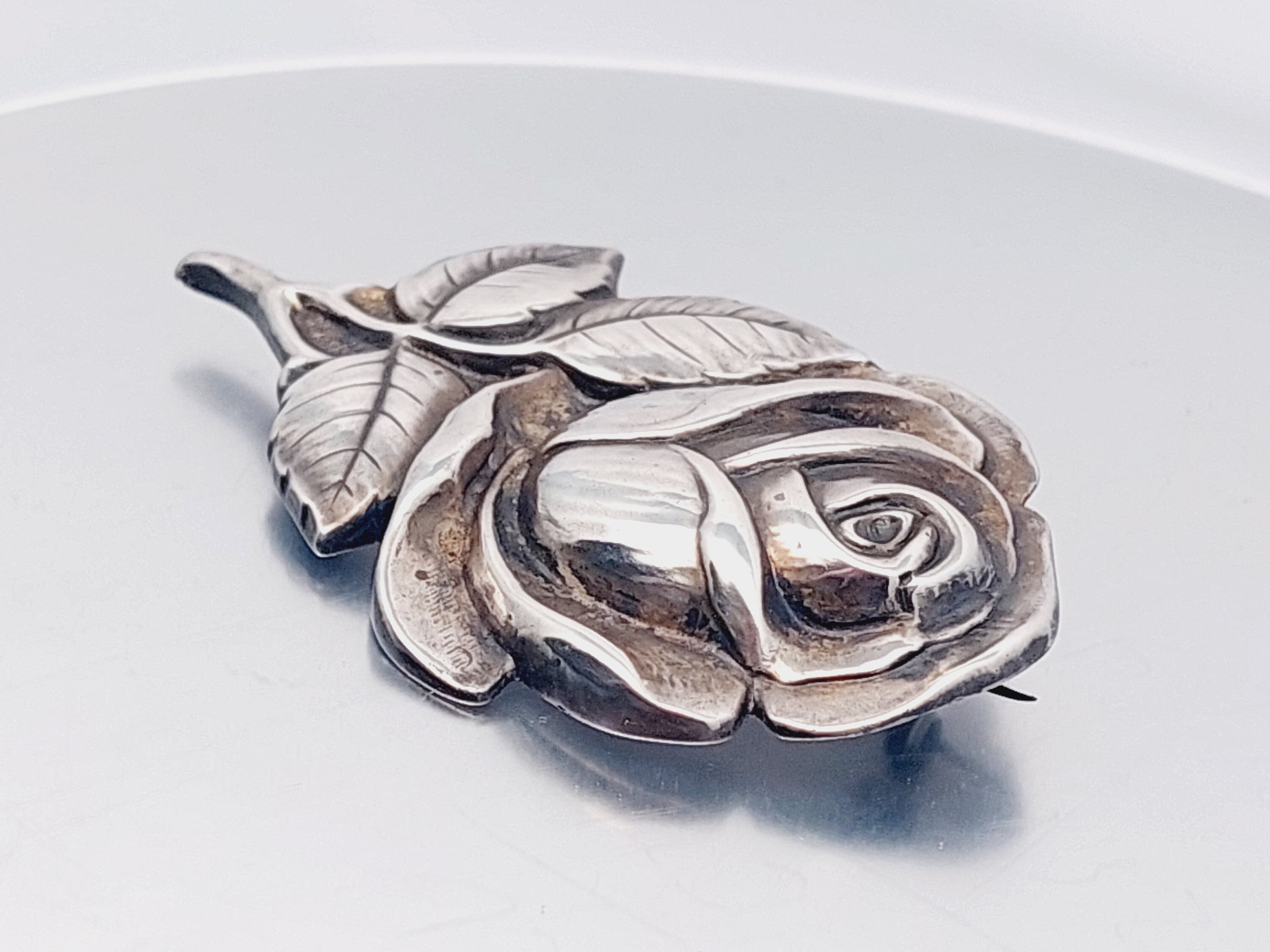 Broche Argent 925 Art Nouveau - Perles Baroques, Fleurs - Occasion En Très Bon état