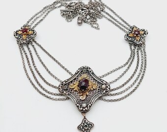 Collier Ancien Début 1900 En Corail - 3 Rangs - Bijou Vintage Et Authentique