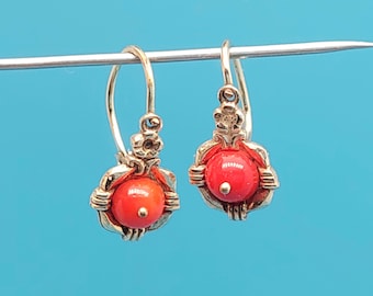 Pendientes dobles Biedermeier pendientes colgantes #2 pendientes victorianos para mujer