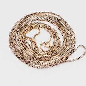 Antique silver chain - 200 cm long 835 silver traditional costume jewelry - Venetian chain traditional chain partially gold-plated
