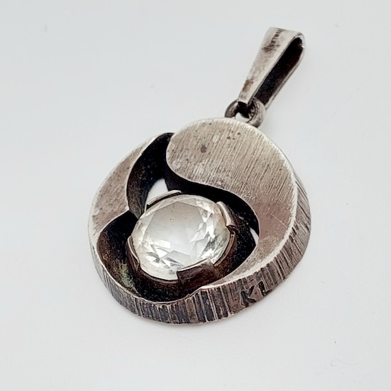 vintage Anhänger 830er Silber mit Bernsteinen Erik St