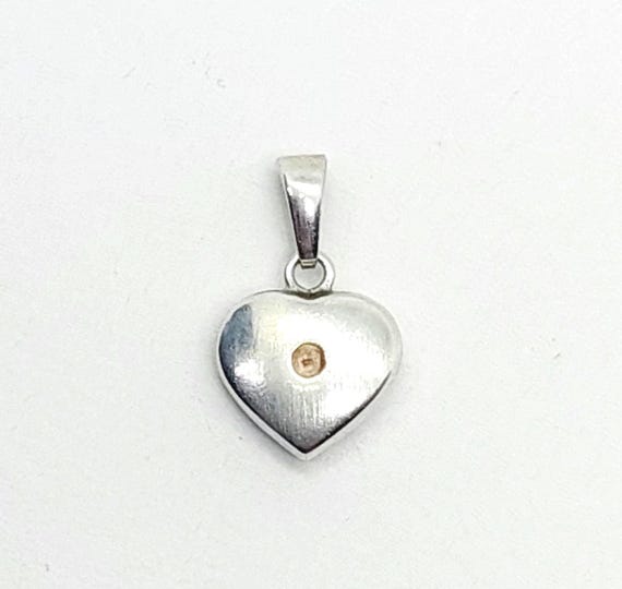 Schöner 925er Silber Anhänger Charm Herz Herz Kettenanhänger Anhänger