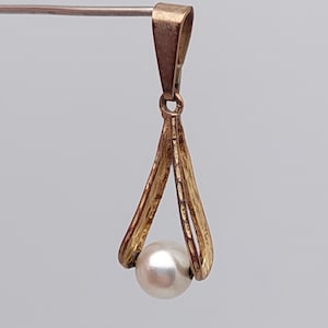 333 gold pendant modern design with pearl modern gold jewelry pearl jewelry