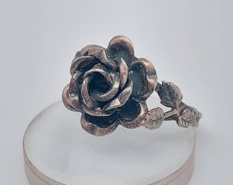 Vintage 925 Silberring Rosen Blumen Ring gr 20