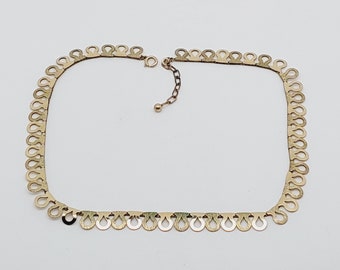 Art Nouveau Amerik double necklace antique chain gold plated antique necklace antique jewelry